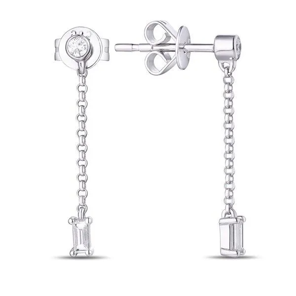 Diamond Dangle Earrings - .16cts Arezzo Jewelers Elmwood Park, IL