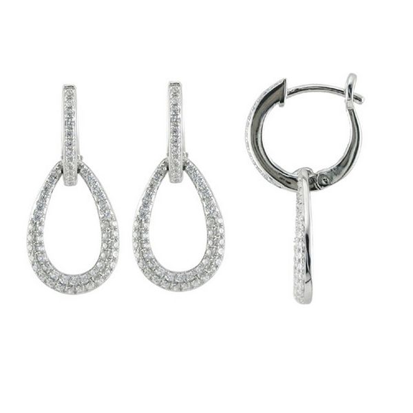 14k Diamond Drop Earrings Arezzo Jewelers Elmwood Park, IL