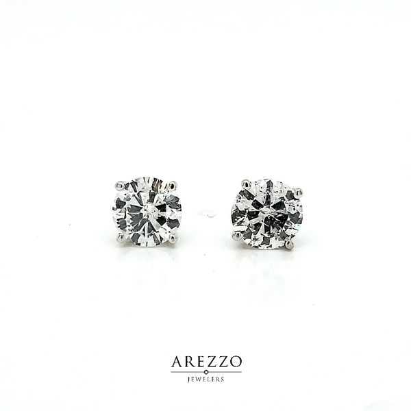 2.02ct Round Diamond Stud Earrings Image 2 Arezzo Jewelers Elmwood Park, IL