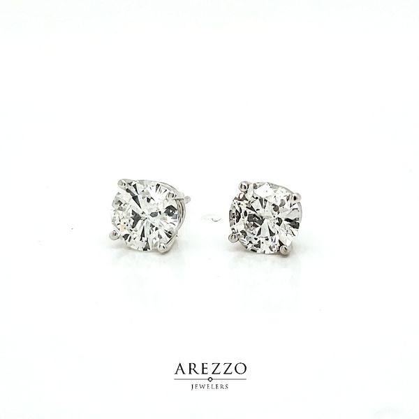 2.02ct Round Diamond Stud Earrings Arezzo Jewelers Elmwood Park, IL