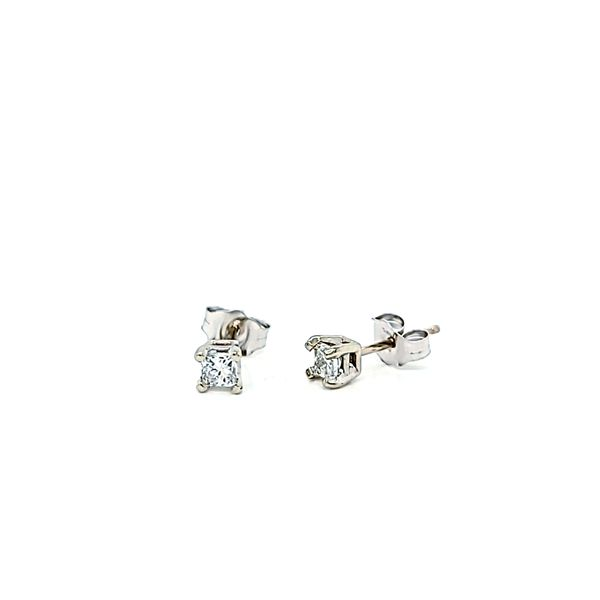 1/4ct Princess Diamond Stud Earrings Image 2 Arezzo Jewelers Elmwood Park, IL
