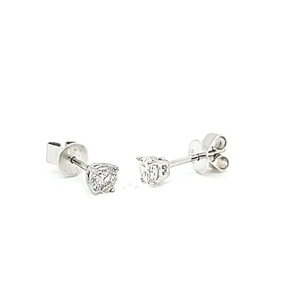 Round Diamond Stud Earrings, .30cts TW Image 2 Arezzo Jewelers Elmwood Park, IL