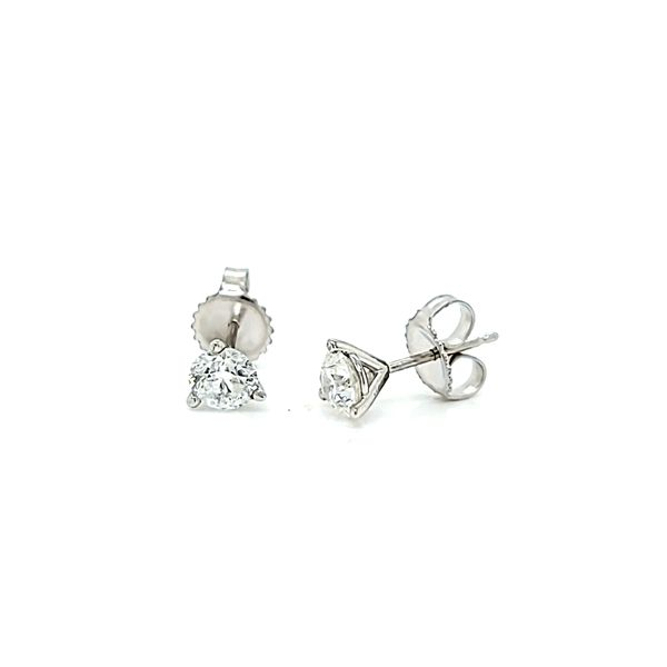 1.00ct TW Three Prong Diamond Stud Earrings Arezzo Jewelers Elmwood Park, IL