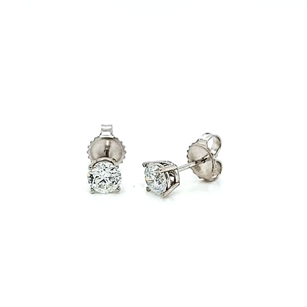 1.03ct Round Diamond Stud Earrings Image 2 Arezzo Jewelers Elmwood Park, IL