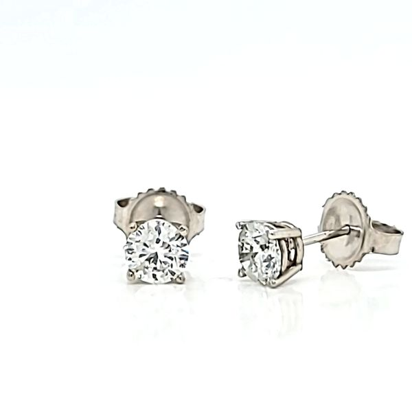 1.01ct Round Diamond Stud Earrings Image 3 Arezzo Jewelers Elmwood Park, IL