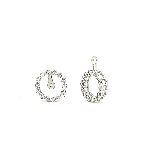 Diamond Halo Earring Jackets / Enhancers, .51cts Image 2 Arezzo Jewelers Elmwood Park, IL