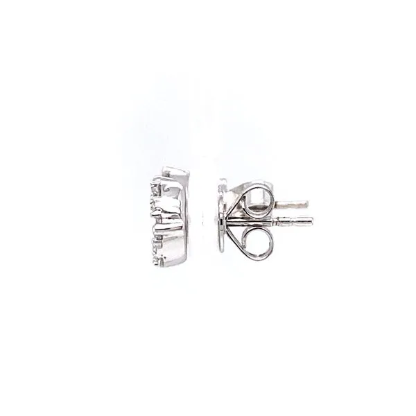 18k White Gold Diamond Halo Stud Earrings, 1.14cts TW Image 3 Arezzo Jewelers Elmwood Park, IL