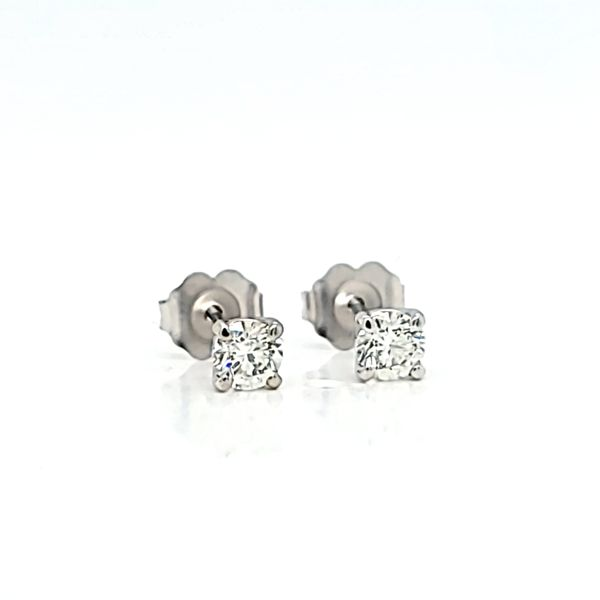 1/2ct Round Diamond Stud Earrings Image 2 Arezzo Jewelers Elmwood Park, IL