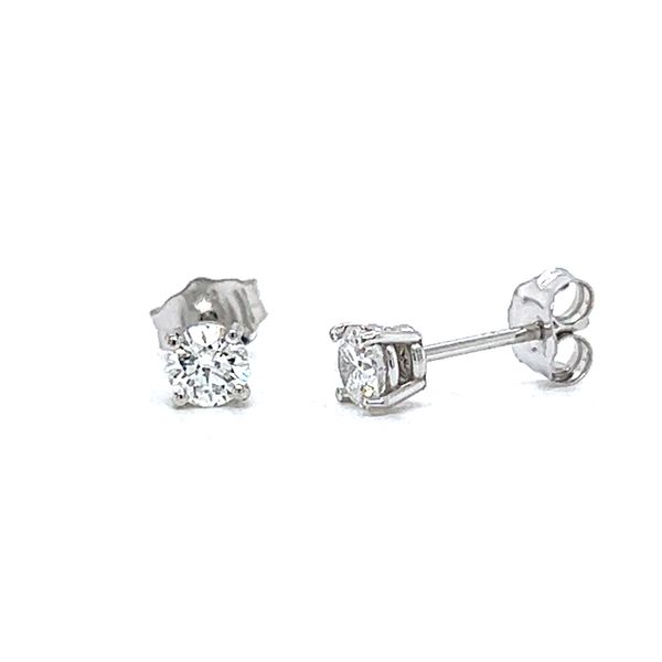 0.43ct Round Diamond Stud Earrings Image 2 Arezzo Jewelers Elmwood Park, IL
