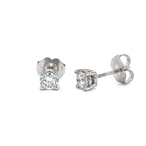 0.45ct Round Diamond Stud Earrings Image 2 Arezzo Jewelers Elmwood Park, IL