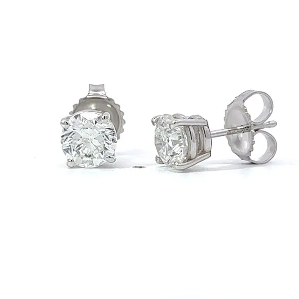 1.70ct Round Natural Diamond Stud Earrings - G SI2 Arezzo Jewelers Elmwood Park, IL