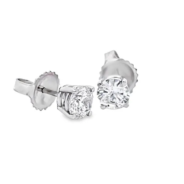 1.00ct Natural Round Diamond Stud Earrings Image 3 Arezzo Jewelers Elmwood Park, IL