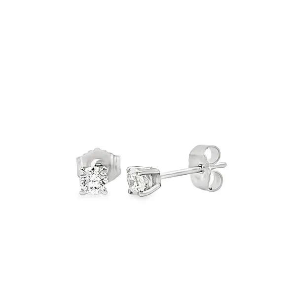 1/4ct TW Round Diamond Stud Earrings Image 2 Arezzo Jewelers Elmwood Park, IL