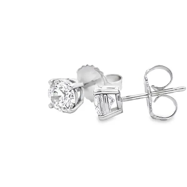 1.00ct Natural Round Diamond Stud Earrings Image 2 Arezzo Jewelers Elmwood Park, IL