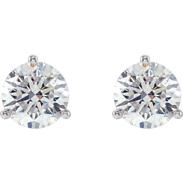 3/4ct Round Natural Diamond Stud Earrings Image 2 Arezzo Jewelers Elmwood Park, IL