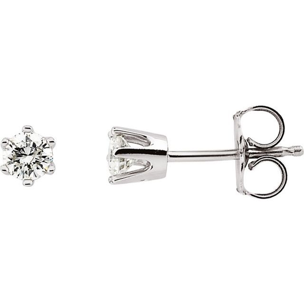 1/3ct Round Natural Diamond Stud Earrings Arezzo Jewelers Elmwood Park, IL