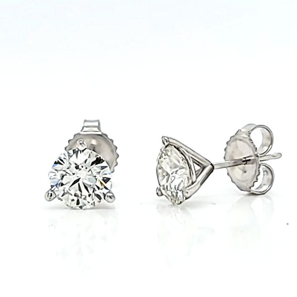 2.13ct Round Lab Grown Diamond Stud Earrings Image 2 Arezzo Jewelers Elmwood Park, IL