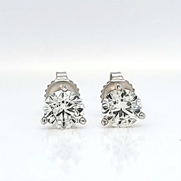 2.13ct Round Lab Grown Diamond Stud Earrings Arezzo Jewelers Elmwood Park, IL