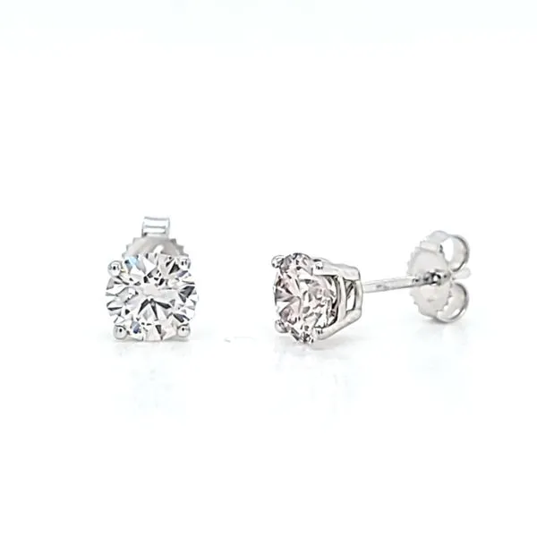 1 1/4ct Round Brilliant Lab Grown Diamond Stud Earrings Arezzo Jewelers Elmwood Park, IL