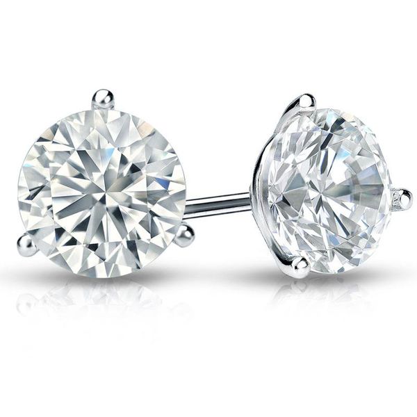 1.25ct 3-Prong Round Lab Grown Diamond Stud Earrings Arezzo Jewelers Elmwood Park, IL