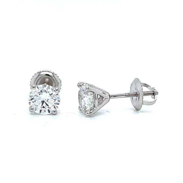 1.50ct Round Lab Grown Diamond Stud Earrings Arezzo Jewelers Elmwood Park, IL