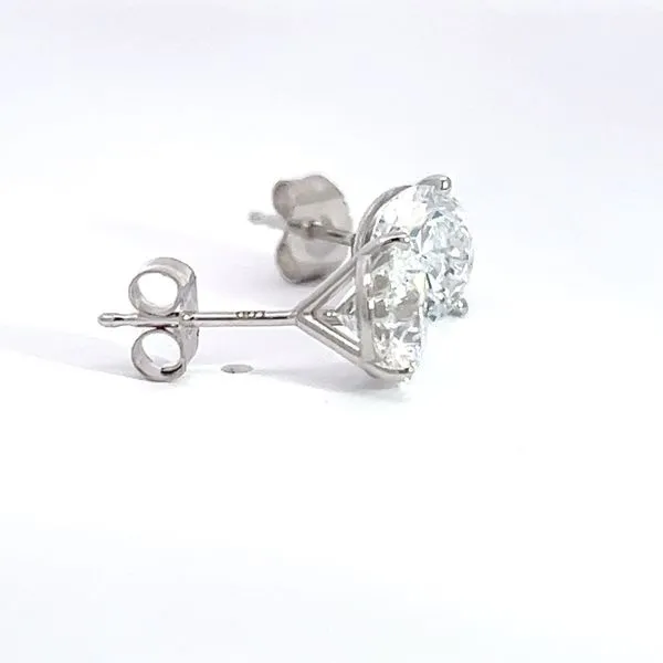2.54ct Round Lab Grown Diamond Stud Earrings Image 2 Arezzo Jewelers Elmwood Park, IL