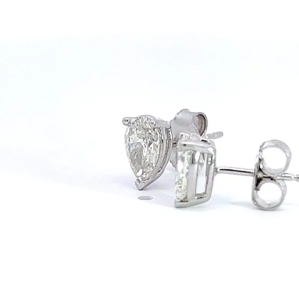 1ct Lab Grown Pear Shape Diamond Stud Earrings Image 4 Arezzo Jewelers Elmwood Park, IL