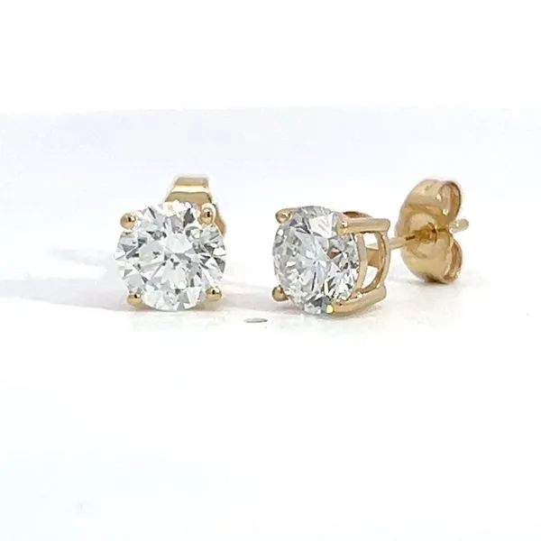 2.04ct Round Brilliant Lab Grown Diamond Stud Earrings Arezzo Jewelers Elmwood Park, IL