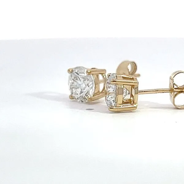 2.17ct Round Brilliant Lab Grown Diamond Stud Earrings Image 2 Arezzo Jewelers Elmwood Park, IL