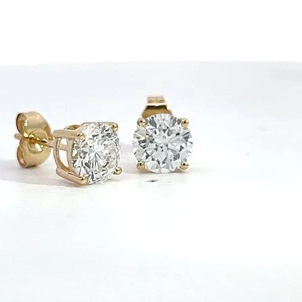 2.17ct Round Brilliant Lab Grown Diamond Stud Earrings Image 3 Arezzo Jewelers Elmwood Park, IL