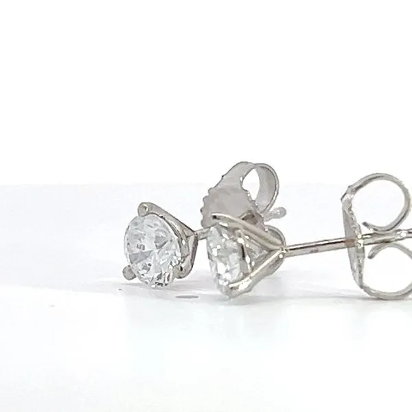1.00ct Round Lab Grown Diamond Stud Earrings Image 2 Arezzo Jewelers Elmwood Park, IL