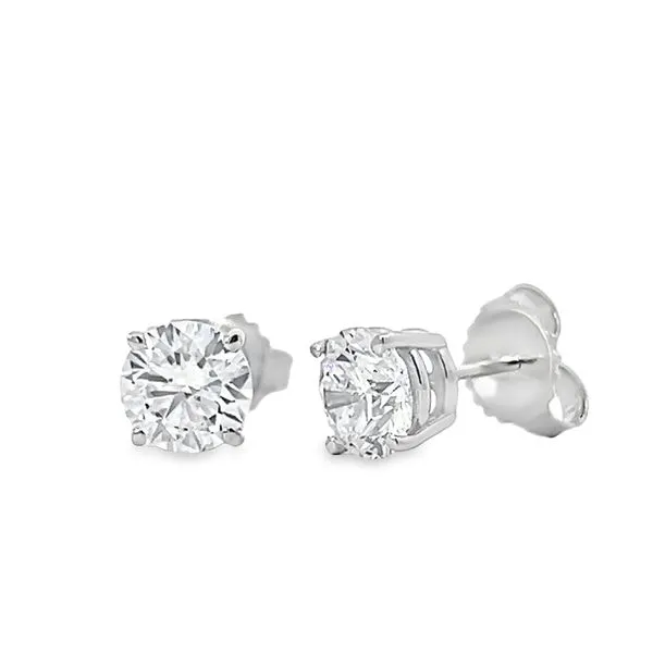 2.07ct Round Lab Grown Diamond Stud Earrings Arezzo Jewelers Elmwood Park, IL