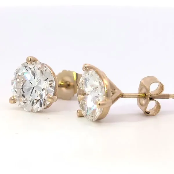 3.04ct Round Lab Grown Diamond Stud Earrings Image 2 Arezzo Jewelers Elmwood Park, IL