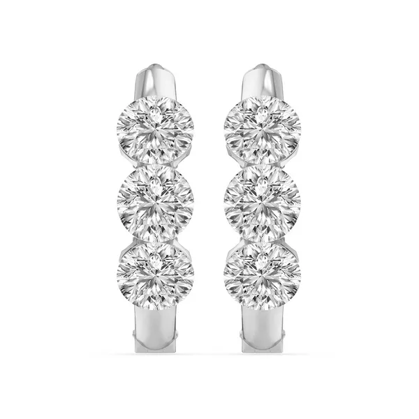 2ctw Bare Lab Grown Diamond Hoops Image 2 Arezzo Jewelers Elmwood Park, IL