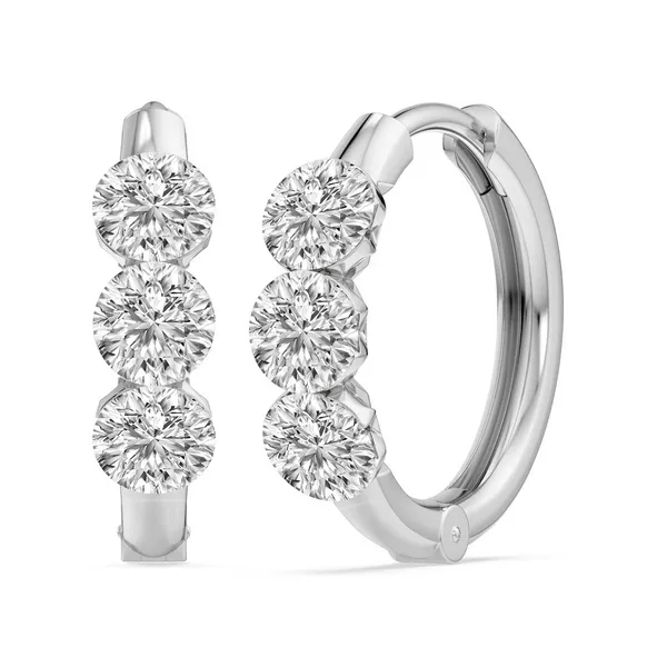 2ctw Bare Lab Grown Diamond Hoops Arezzo Jewelers Elmwood Park, IL