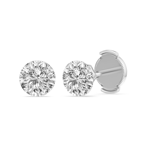 3.00ct Bare Lab Grown Diamond Stud Earrings Arezzo Jewelers Elmwood Park, IL