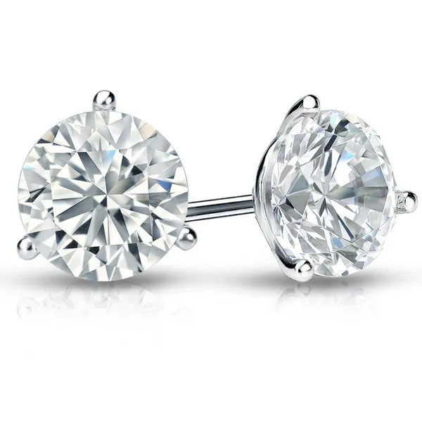 1.27ct Round Lab Grown Diamond Stud Earrings Arezzo Jewelers Elmwood Park, IL