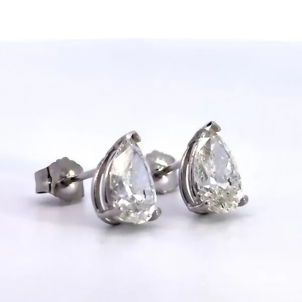 2.03cttw Pear Lab Grown Diamond Stud Earrings with Cert. Image 2 Arezzo Jewelers Elmwood Park, IL