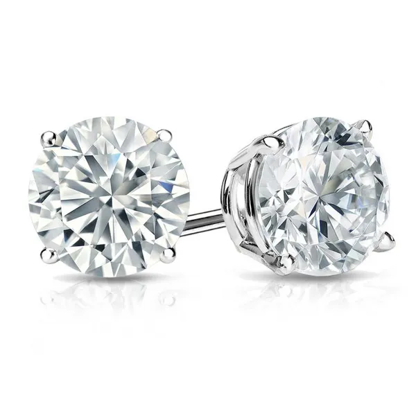 3.17ct Round Brilliant Lab Grown Diamond Stud Earrings Arezzo Jewelers Elmwood Park, IL