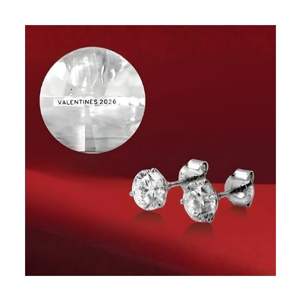 2.14ct Round Brilliant Lab Grown Diamond Stud Earrings Image 4 Arezzo Jewelers Elmwood Park, IL