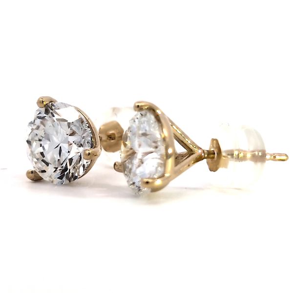 4.00ct Round Brilliant Lab Grown Diamond Stud Earrings Image 4 Arezzo Jewelers Elmwood Park, IL