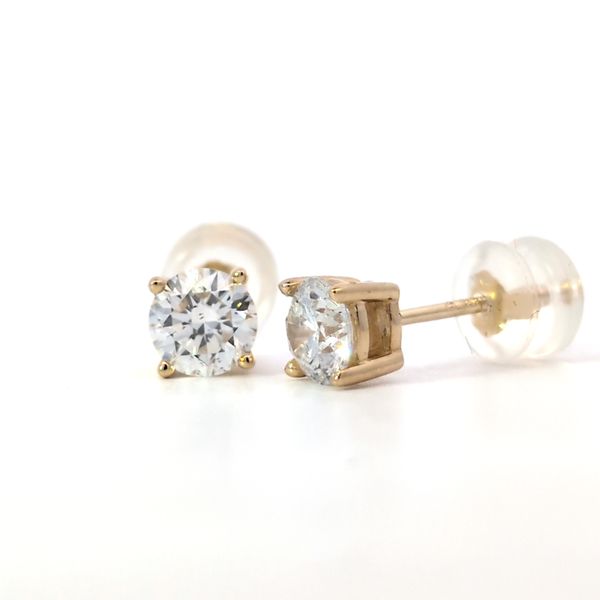 1.00ct Round Brilliant Lab Grown Diamond Stud Earrings Image 2 Arezzo Jewelers Elmwood Park, IL