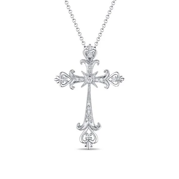 White Gold Diamond Cross - .11cts Arezzo Jewelers Elmwood Park, IL