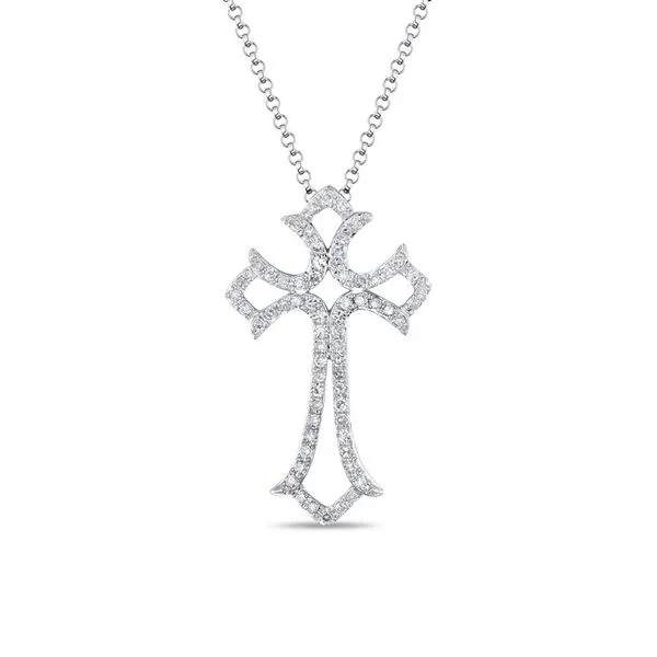 White Gold Diamond Cross - .22cts Arezzo Jewelers Elmwood Park, IL