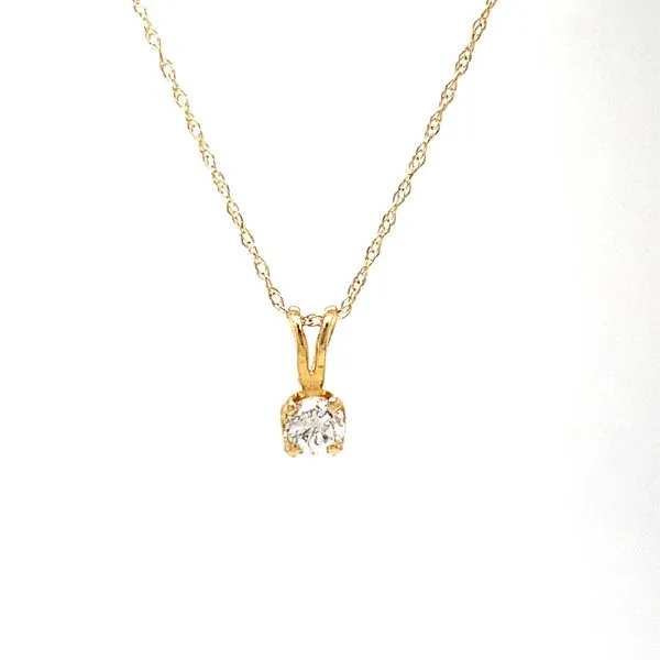 14k Yellow Gold Floating Diamond Pendant Arezzo Jewelers Elmwood Park, IL