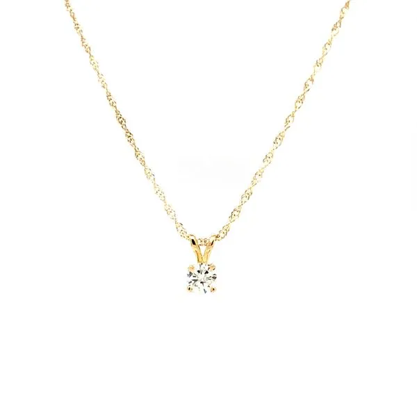 14k Yellow Gold .25ct Diamond Pendant Image 2 Arezzo Jewelers Elmwood Park, IL