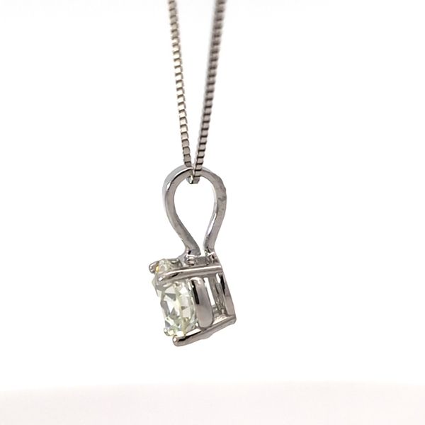 .79ct Natural European Round Diamond Solitaire Necklace Pendant Image 3 Arezzo Jewelers Elmwood Park, IL