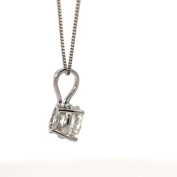 .79ct Natural European Round Diamond Solitaire Necklace Pendant Image 4 Arezzo Jewelers Elmwood Park, IL