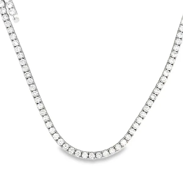 38.05ct Lab Grown Diamond Tennis Necklace Image 3 Arezzo Jewelers Elmwood, IL