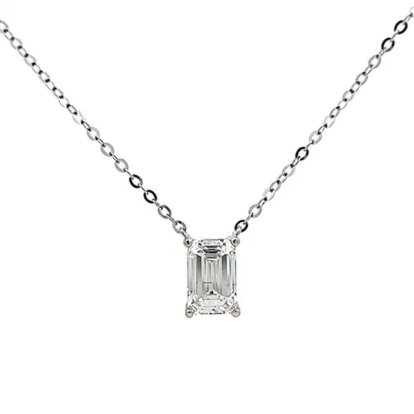 1.05ct Lab Grown Emerald Diamond Solitaire Pendant Image 2 Arezzo Jewelers Elmwood Park, IL